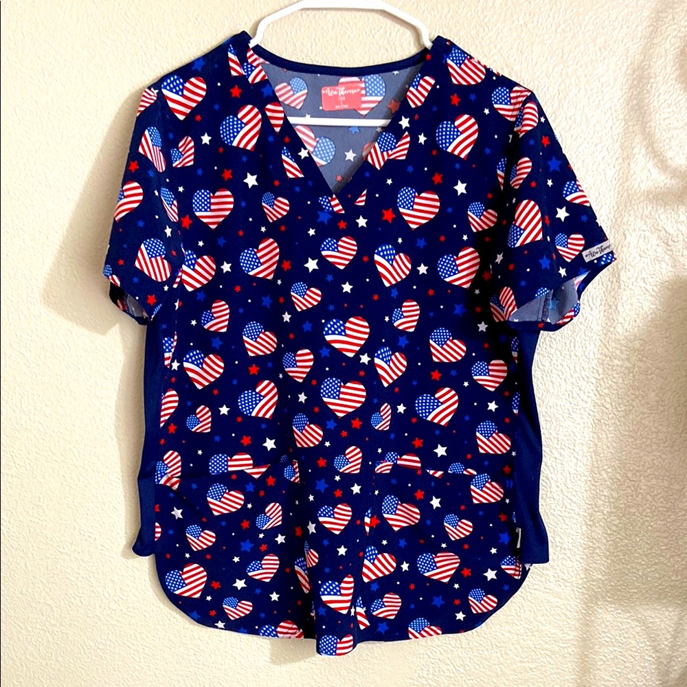 Patriotic Ava Therese Patriotic Scrub